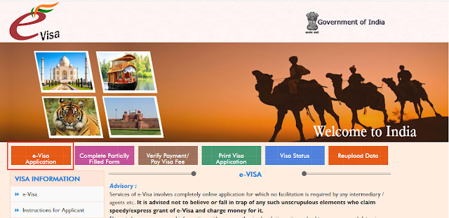 Các bước xin visa Ấn Độ online