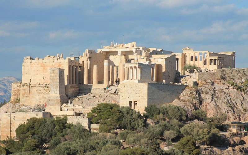 Thành cổ Acropolis, biểu tượng của nền văn minh Hy Lạp một thời vàng son.