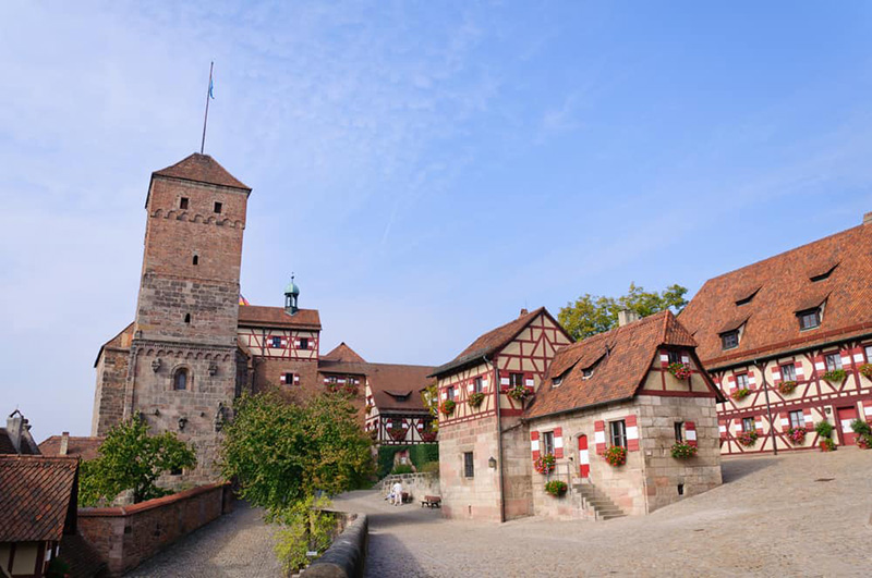 Lâu đài Hoàng gia Nuremberg từng là một pháo đài thời Trung cổ.