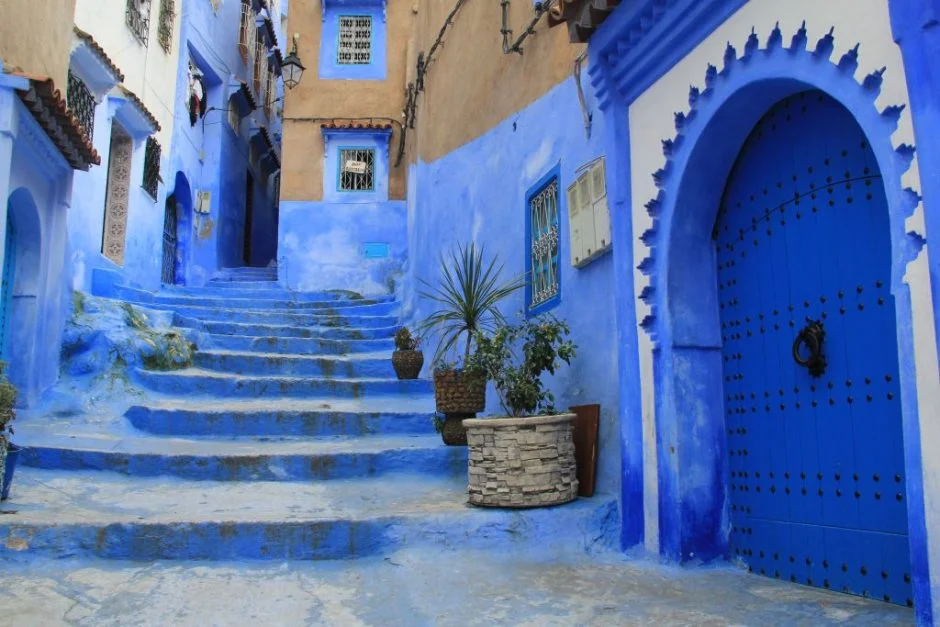 Những cánh cửa màu xanh dương ở Chefchaouen