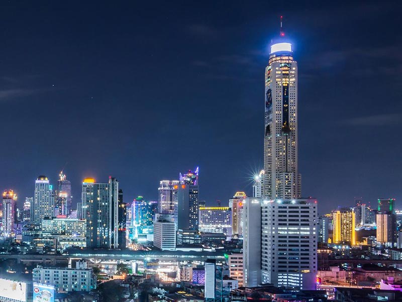 tòa nhà 86 tầng BaiYoke Sky trong Tour Thái Lan Tết Nguyên đán